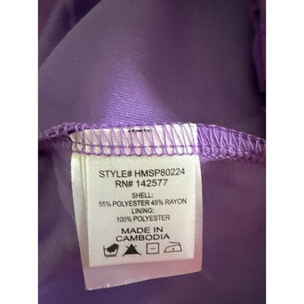 Haute Monde Women's Purple Sz L Pleated Skorts Summer Preppy Academia Beachy Y2K